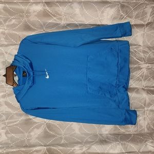Nike, dri-fit, blue hoodie, size medium